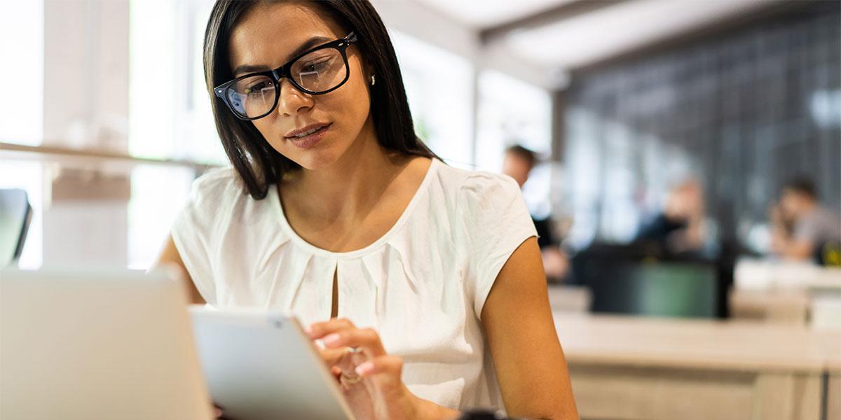 Student with a tablet shutterstock image